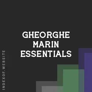 Gheorghe Marin Essentials | Indexof