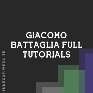 Giacomo Battaglia Full Tutorials | Indexof