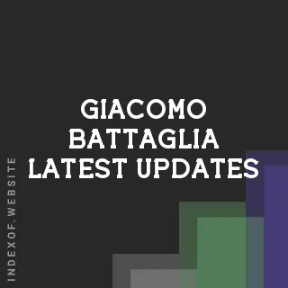 Giacomo Battaglia Latest Updates | Indexof