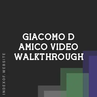 Giacomo D Amico Video Walkthrough | Indexof