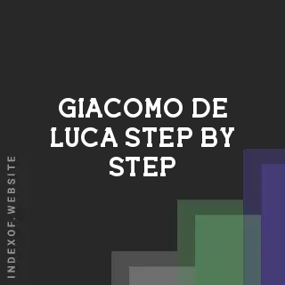 Giacomo De Luca Step-by-Step | Indexof