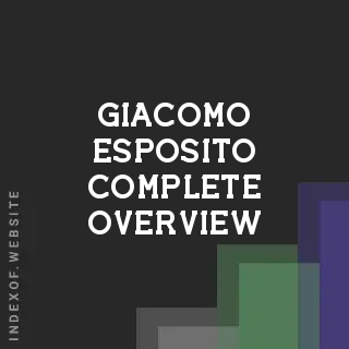 Giacomo Esposito Complete Overview | Indexof