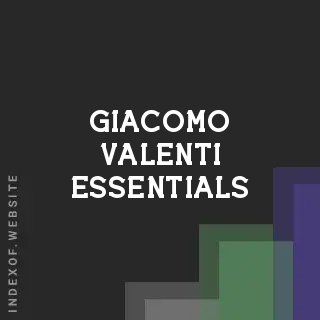 Giacomo Valenti Essentials | Indexof