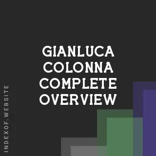 Gianluca Colonna Complete Overview | Indexof
