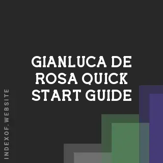 Gianluca De Rosa Quick Start Guide | Indexof
