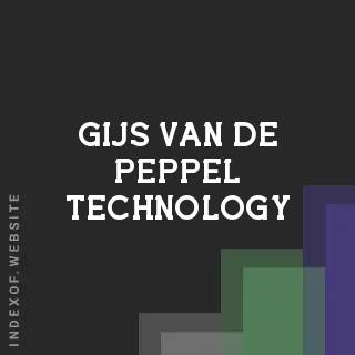 Gijs van de Peppel Technology | Indexof