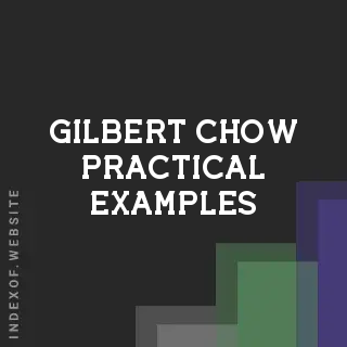 Gilbert Chow Practical Examples | Indexof