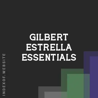 Gilbert Estrella Essentials | Indexof