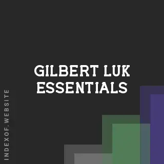 Gilbert Luk Essentials | Indexof