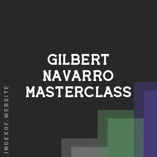 Gilbert Navarro Masterclass | Indexof