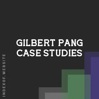 Gilbert Pang Case Studies | Indexof