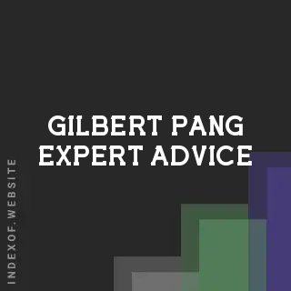 Gilbert Pang Expert Advice | Indexof