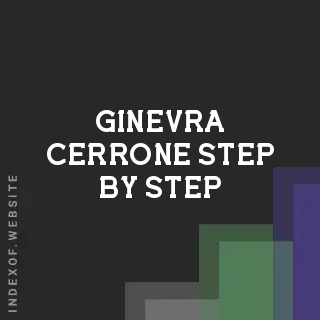 Ginevra Cerrone Step-by-Step | Indexof
