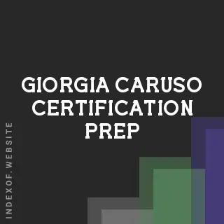 Giorgia Caruso Certification Prep | Indexof
