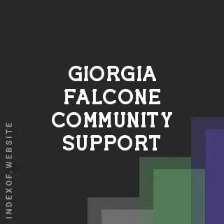 Giorgia Falcone Community Support | Indexof