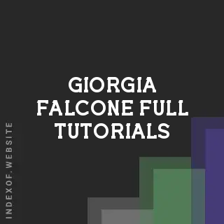 Giorgia Falcone Full Tutorials | Indexof
