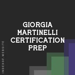 Giorgia Martinelli Certification Prep | Indexof