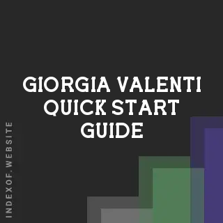 Giorgia Valenti Quick Start Guide | Indexof
