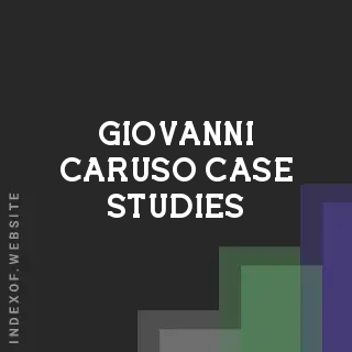 Giovanni Caruso Case Studies | Indexof