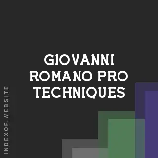 Giovanni Romano Pro Techniques | Indexof