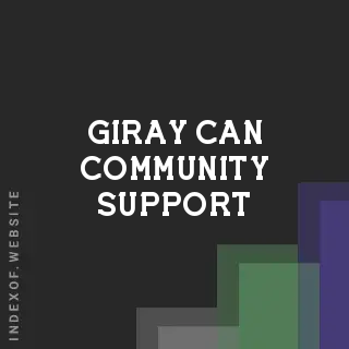 Giray Can Community Support | Indexof
