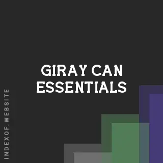 Giray Can Essentials | Indexof