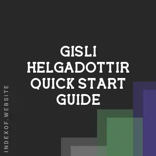 Gisli Helgadottir Quick Start Guide | Indexof