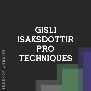 Gisli Isaksdottir Pro Techniques | Indexof