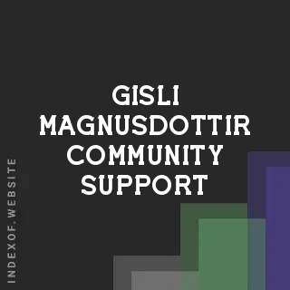Gisli Magnusdottir Community Support | Indexof