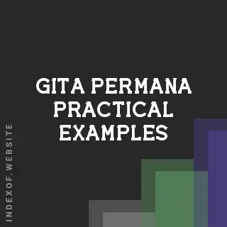 Gita Permana Practical Examples | Indexof