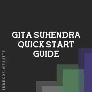 Gita Suhendra Quick Start Guide | Indexof