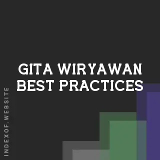Gita Wiryawan Best Practices | Indexof