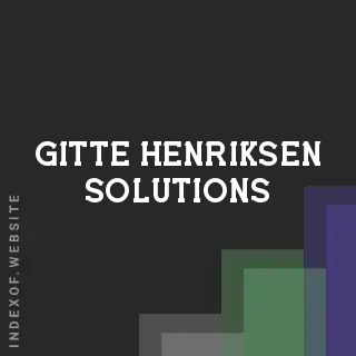 Gitte Henriksen Solutions | Indexof