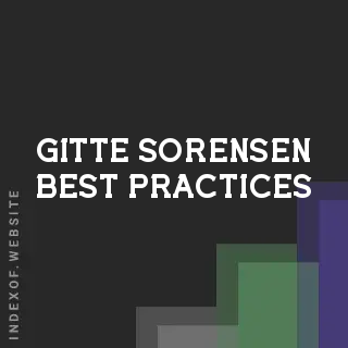 Gitte Sorensen Best Practices | Indexof