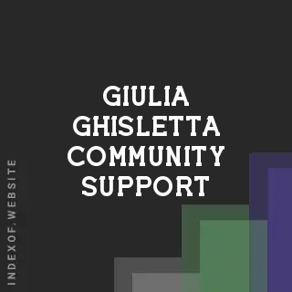 Giulia Ghisletta Community Support | Indexof