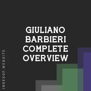 Giuliano Barbieri Complete Overview | Indexof