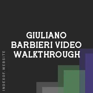 Giuliano Barbieri Video Walkthrough | Indexof