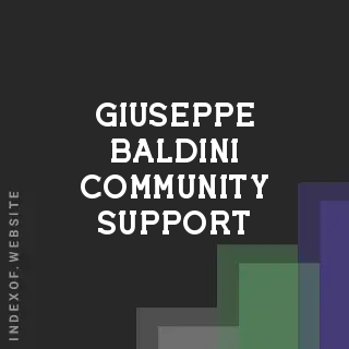 Giuseppe Baldini Community Support | Indexof