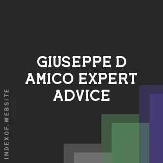 Giuseppe D Amico Expert Advice | Indexof