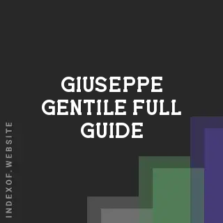 Giuseppe Gentile Full Guide | Indexof