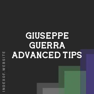 Giuseppe Guerra Advanced Tips | Indexof