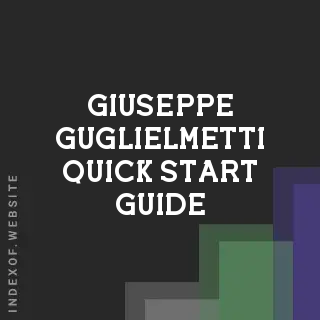 Giuseppe Guglielmetti Quick Start Guide | Indexof
