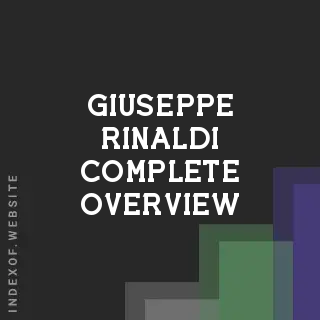 Giuseppe Rinaldi Complete Overview | Indexof