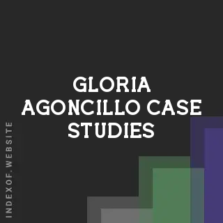 Gloria Agoncillo Case Studies | Indexof