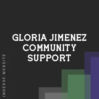 Gloria Jimenez Community Support | Indexof