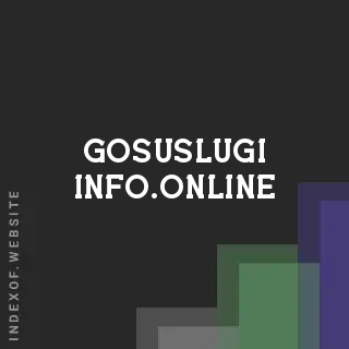 gosuslugi-info.online by Anne-Marie Hofmann site -  Indexof