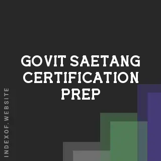 Govit Saetang Certification Prep | Indexof