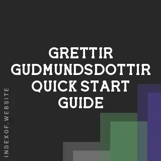 Grettir Gudmundsdottir Quick Start Guide | Indexof