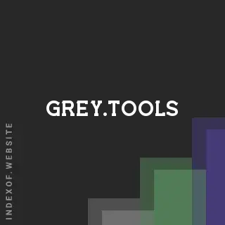 grey.tools by Aylin Turan site -  Indexof