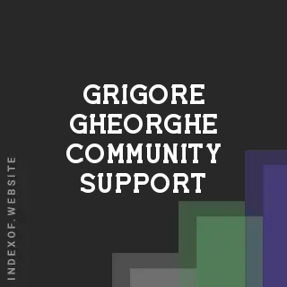 Grigore Gheorghe Community Support | Indexof